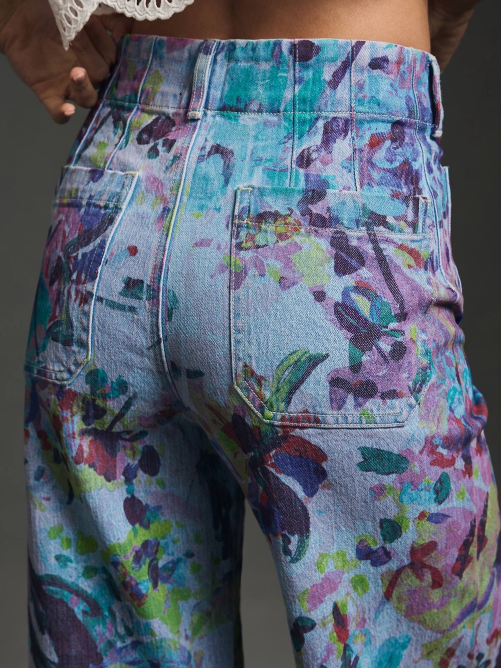 Maeve Colette High-Rise Wide-Leg Cropped Jeans - Anthropologie - 29 - Picture 12 of 13